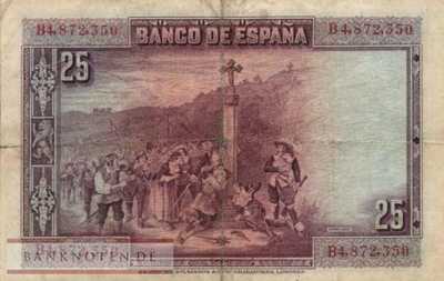 Spain - 25  Pesetas (#074b_F)