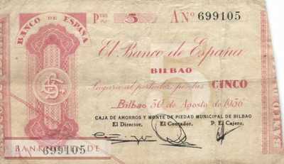 Spanien - 5  Pesetas (#S551b-i_VG)