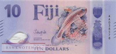 Fidschi Inseln - 10 Dollars (#126_UNC)