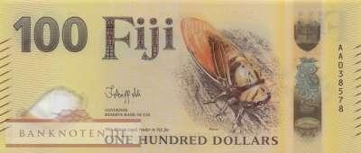 Fidschi Inseln - 100 Dollars (#129_UNC)