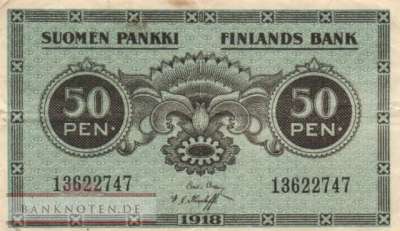 Finnland - 50  Penniä (#034-2_VF)