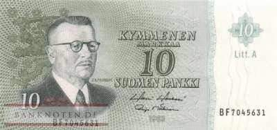 Finnland - 10  Markkaa (#104a-123_UNC)