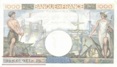 Frankreich - 1.000  Francs (#096a-40_XF)