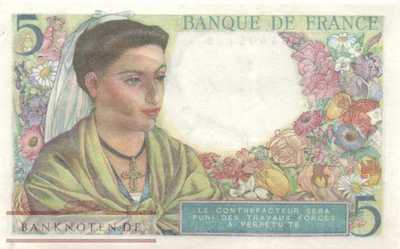 Frankreich - 5  Francs (#098a-43_AU)