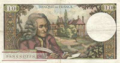 Frankreich - 10  Francs (#147d-72_VF)