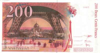 Frankreich - 200  Francs (#159b-97_VF)