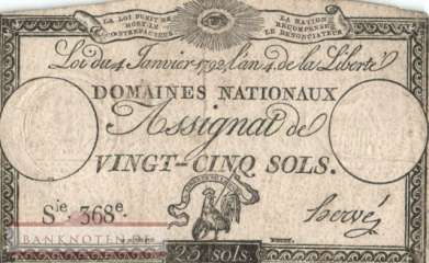 France - 25  Sols (#A055_F)