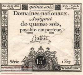 France - 15  Sols (#A069b_VF)