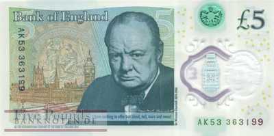 5 Pounds © 2015, © 2015 Issue - Great Britain - Banknote - 8446