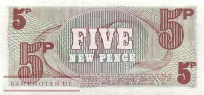 Great Britain - 5  New Pence (#M044_UNC)