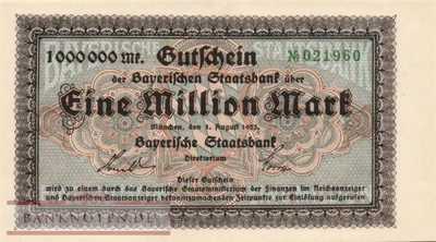 Bayern - 1 Million Mark (#BAY218c_UNC)