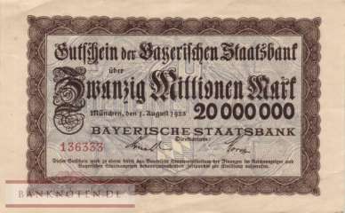 Deutschland - 20  Millionen Mark (#BAY222_VF)