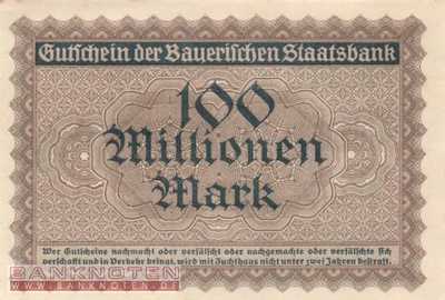 Germany - 100 Millionen Mark (#BAY224a_AU)