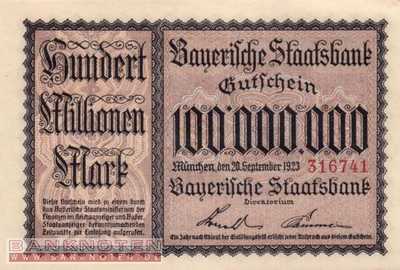 Germany - 100 Millionen Mark (#BAY224a_AU)