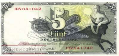 Germany - 5  Deutsche Mark (#BRD-01e_UNC)