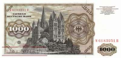 Deutschland - 1.000  Deutsche Mark (#BRD-12a_UNC)