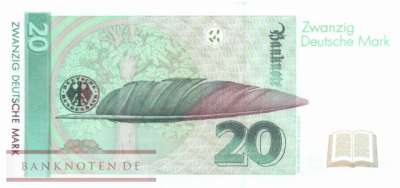 Germany - 20  Deutsche Mark (#BRD-42a_UNC)
