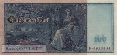 Deutschland - 100  Mark (#DEU-039b_AU)