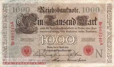 Deutschland - 1.000  Mark (#DEU-040a_VF)