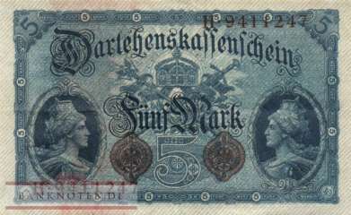 Deutschland - 5  Mark (#DEU-054b_VF)