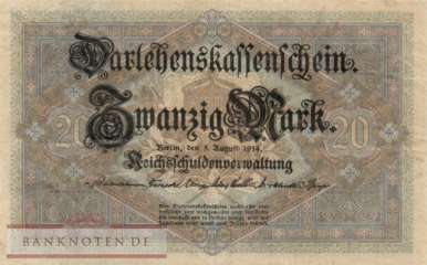 Deutschland - 20  Mark (#DEU-055b_VF)