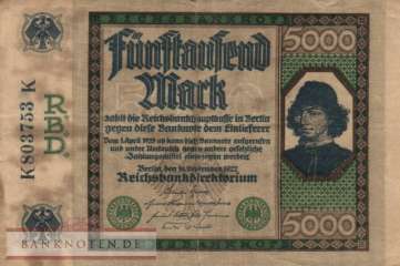 Deutschland - 5.000  Mark (#DEU-087_VG)