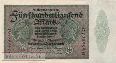 Deutschland - 500.000  Mark (#DEU-099d_XF)