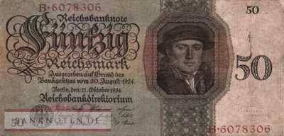 Deutschland - 50  Reichsmark (#DEU-176aC_F)