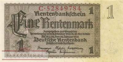 Deutschland - 1  Rentenmark (#DEU-222b_XF)