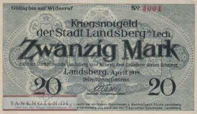 Landsberg am Lech - 20  Mark (#DGN307_2_AU)