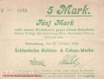 Gottesberg - 5  Mark (#DN14_129_5a_VF)