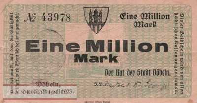 Döbeln - 1 Million Mark (#I23_1034a_VG)
