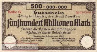 Dresden - 500 Million Mark (#I23_1072e-3_VF)