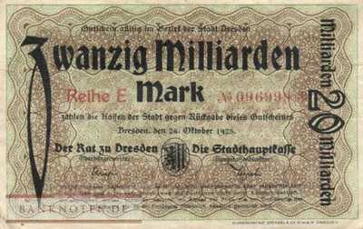 Dresden - 20 Billion Mark (#I23_1072i_VF)