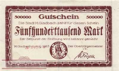 München Gladbach - 500.000  Mark (#I23_3675a-2_XF)