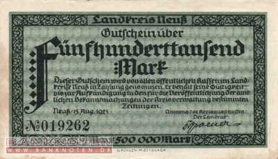 Neuss - 500.000  Mark (#I23_3850a-4_VF)