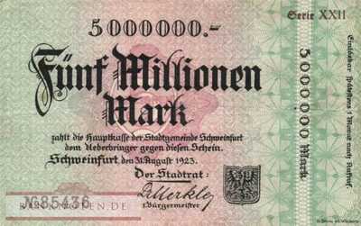 Schweinfurt - 5 Millionen Mark (#I23_5092e_F)