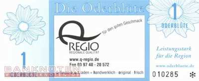 Regionalgeld Oderblüte - 1  Oderblüte (#OD01f_UNC)