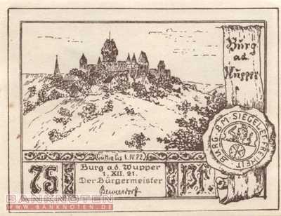 Burg an der Wupper - 75  Pfennig (#SS0209_1-3-1_AU)