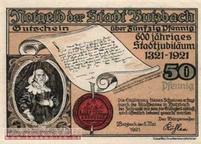 Butzbach - 50  Pfennig (#SS0212_1a-2A_AU)