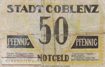 Coblenz - 50  Pfennig (#SS0233_1-2-1_VG)