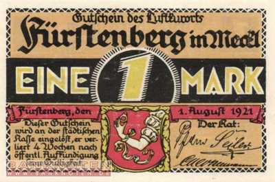 Fürstenberg in Mecklenburg - 1  Mark (#SS0402_11-5-2_UNC)