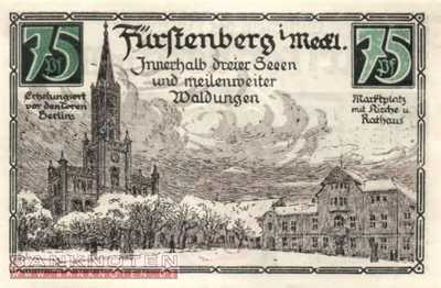 Fürstenberg in Mecklenburg - 75  Pfennig (#SS0402_9-4-2_UNC)