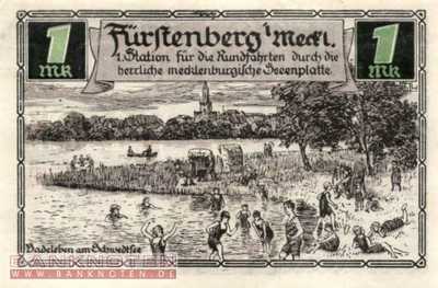 Fürstenberg in Mecklenburg - 1  Mark (#SS0402_9-5-1_UNC)