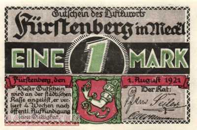 Fürstenberg in Mecklenburg - 1  Mark (#SS0402_9-5-1_UNC)