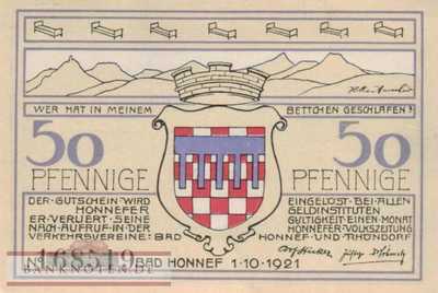 Honnef - 50  Pfennig (#SS0627_1a-1-2_AU)