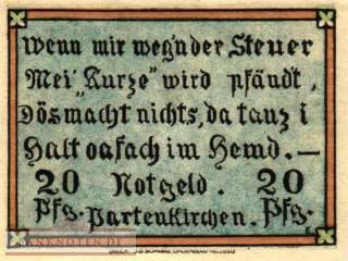 Partenkirchen - 20  Pfennig (#SS1048_1-1_UNC)