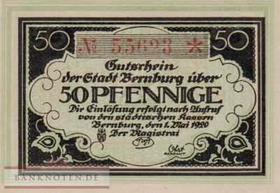 Bernburg - 50  Pfennig (#VAB032_2c_UNC)