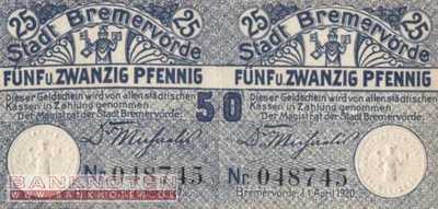 Bremervörde - 25+25  Pfennig (#VAB087_4a_UNC)