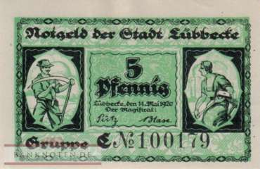 Lübbecke - 5  Pfennig (#VAL067_1a_AU)